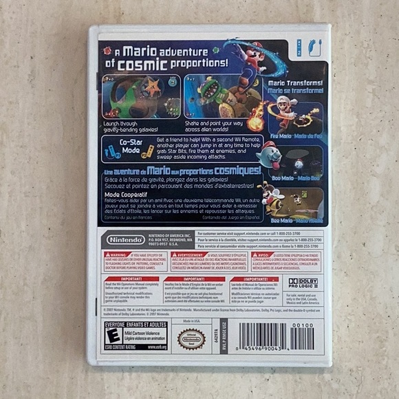 Super Mario Galaxy Nintendo Wii Game & Official Strategy Guide Prima Complete - Picture 3 of 11